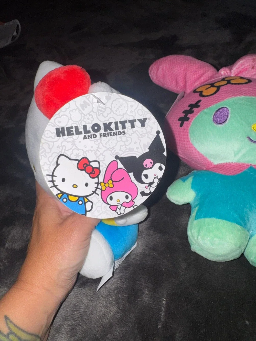 Sanrio Hello Kitty and Friends My Melody Plush Soft Toy Pink Blue